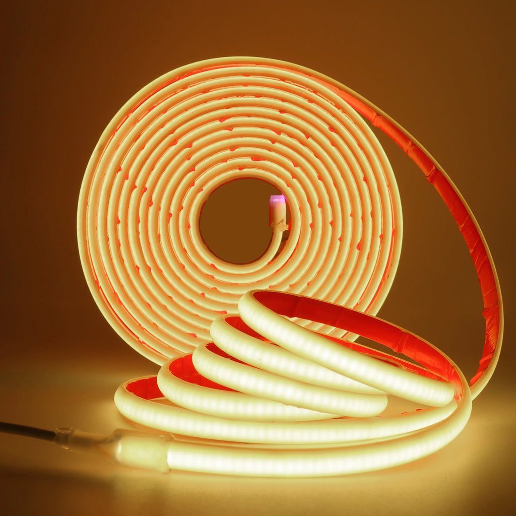 IP68 Waterproof COB LED Strip Light DC 12V 24V 320LEDs/m Red Blue Green White Linear Flexible Neon Lights for Room Garden Decor