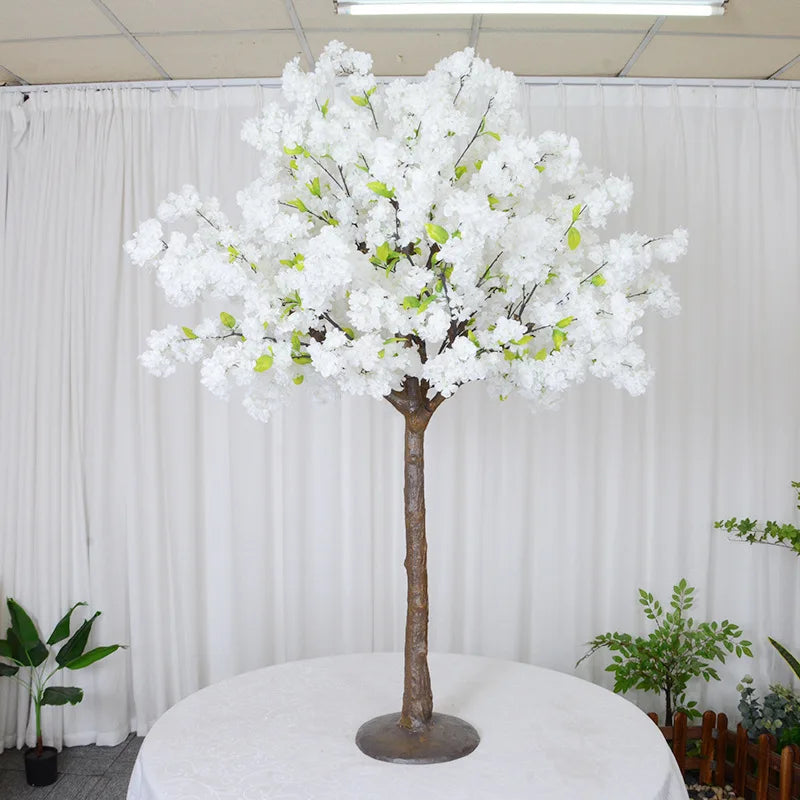 Sakura Artificial Flower Tree Weeping Willow Plants Suitable for Indoor Outdoor Home Wedding Party Garden Shopping Mall Decorati