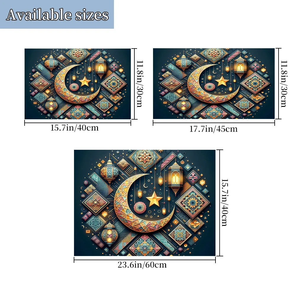 Ramadan meal mat, suitable for daily home, restaurant, outdoor picnic use, Eid al Fitr