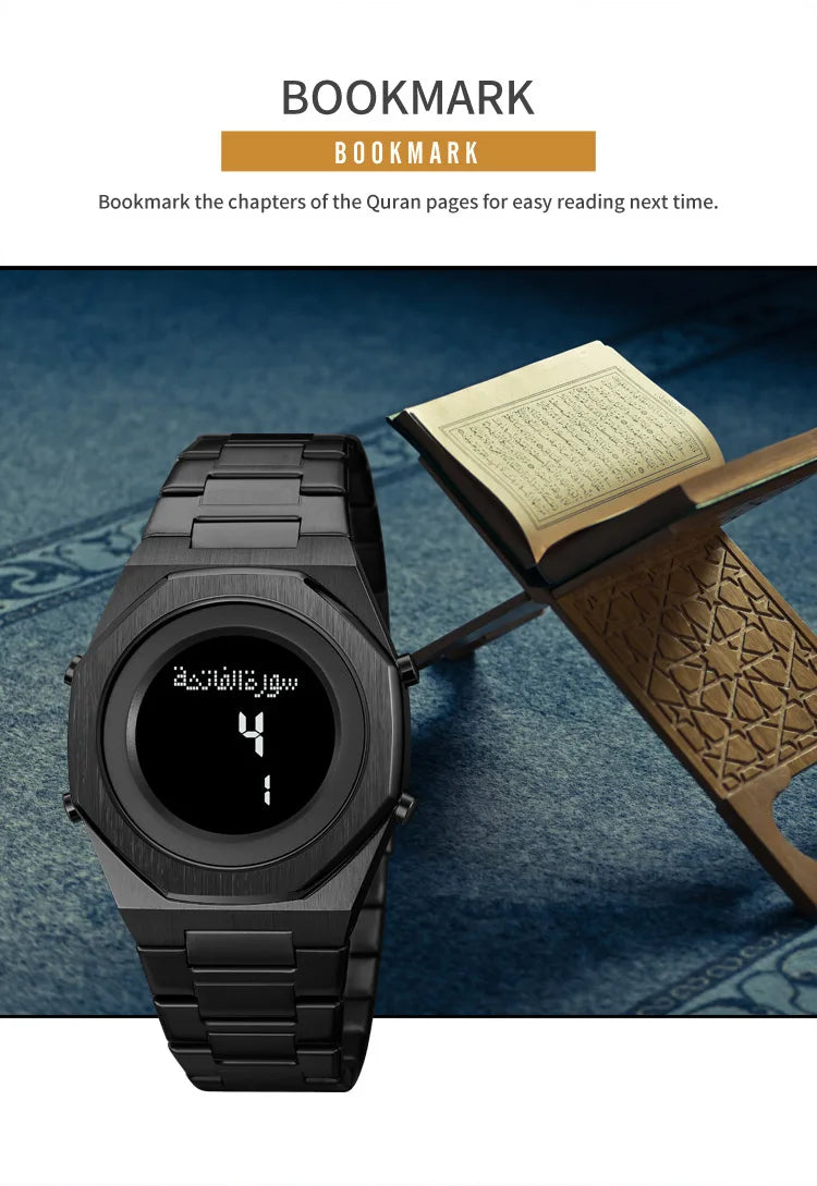 Muslim Qibla Direction Instruct Watch Men Women Prayer Multifunctional Worship Watches Luxury Male Original Wristwatch