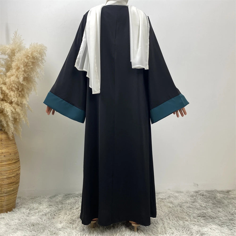 Ramadan Eid Luxury Splicing Two-Piece Style Abaya for Women – Dubai Kaftan Modest Islamic Dress Marocain Femme
