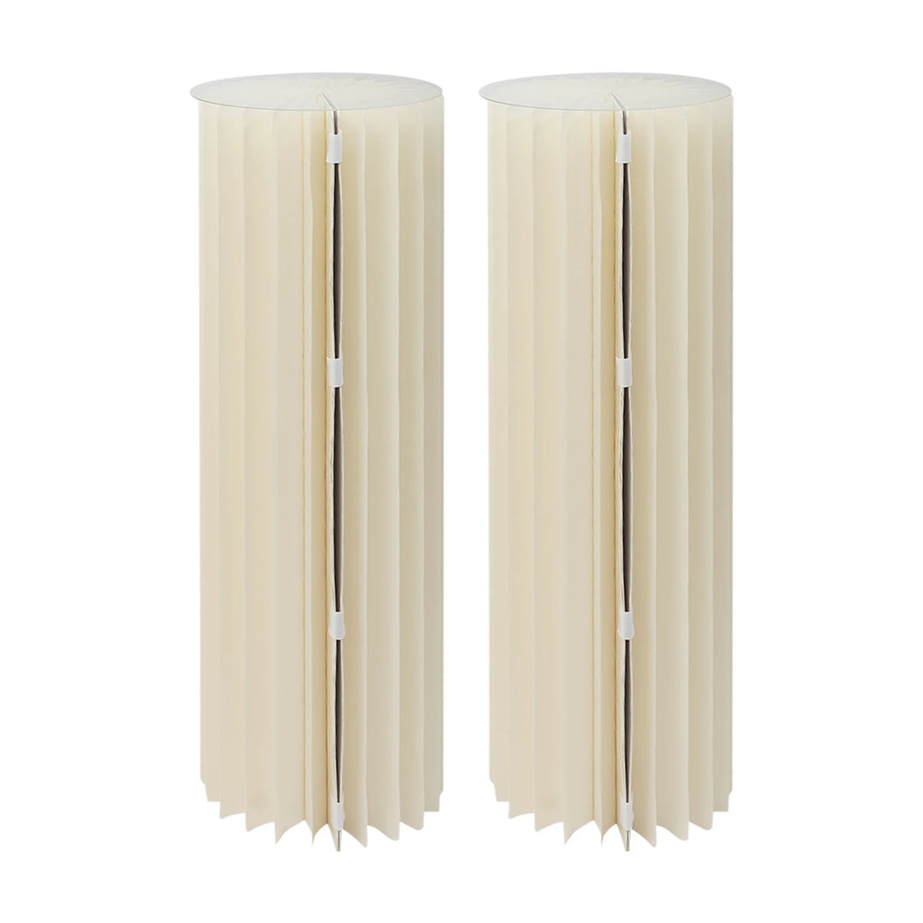 3pcs/2pcs Foldable Cardboard Centerpiece Display Cylinder Flowers Stand Columns Display for Wedding Party Garden Decoration