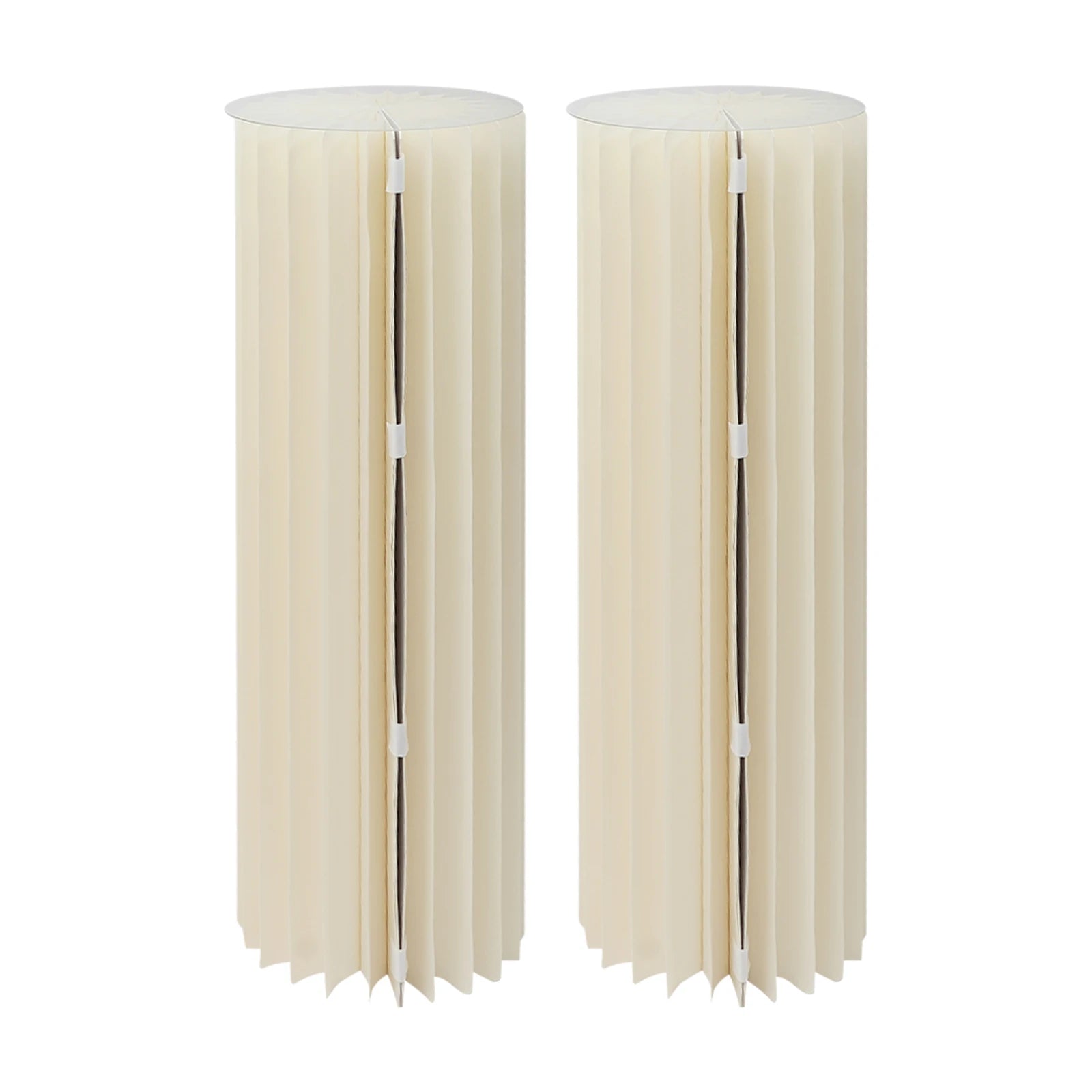 3pcs/2pcs Foldable Cardboard Centerpiece Display Cylinder Flowers Stand Columns Display for Wedding Party Garden Decoration