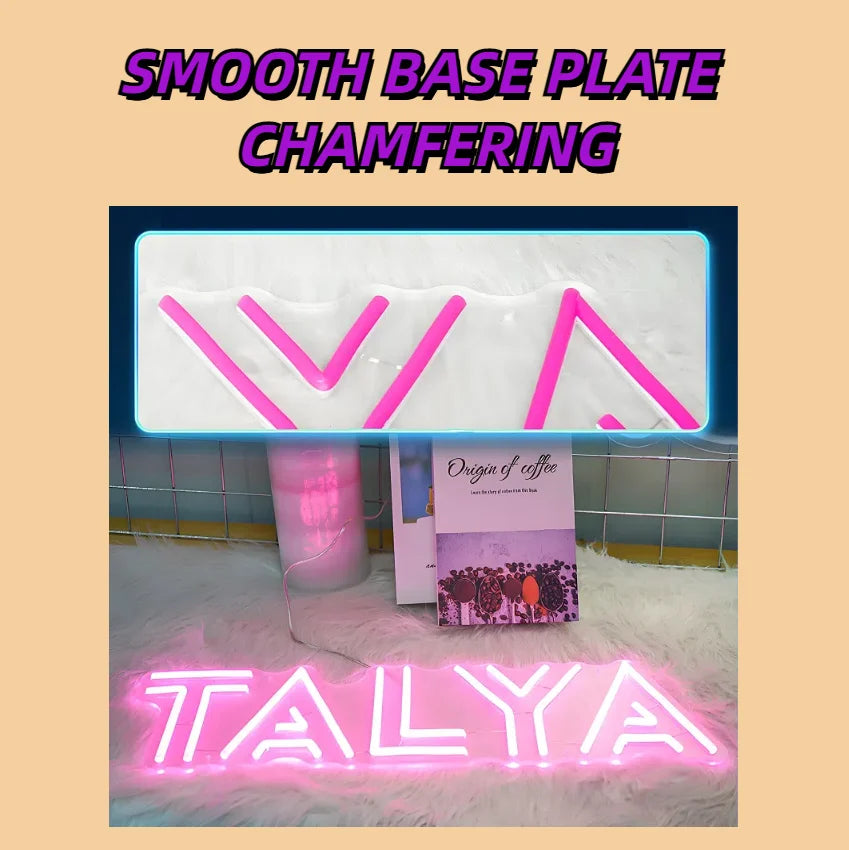 Custom Neon Sign UV Print Personized Acrylic LED Sign for Bar Wedding Party Neon Light Business Logo Sign Night Lamps Decor Sign