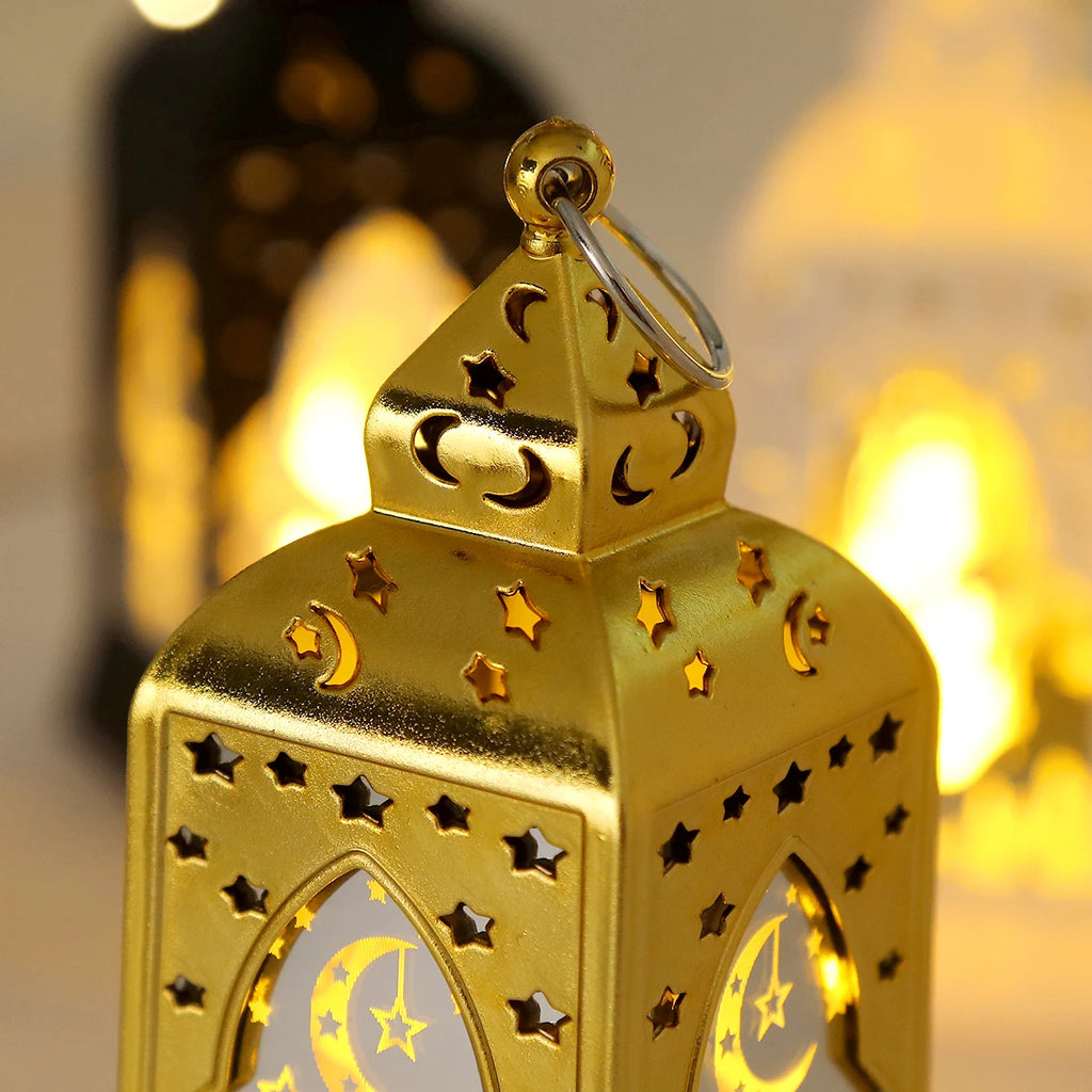 2026 Ramadan Decoration LED Lantern Light Eid Mubarak Star Moon Castle Lights Islamic Muslim Party Ornaments Eid Al-Fitr Gifts