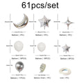 62 Pcs Moon Cloud Star Balloon Set For Birthday Gift Children's Toys Decorate Eid Party Supplies