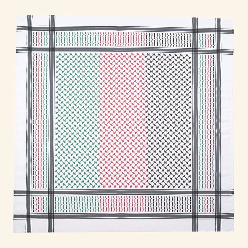 Islamic Print Polyester Scarf Men Arab Headwear Hijab Scarf Turban Arabic Headcover For Women Muslim Clothing Prayer Turbante