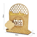 Eid Mubarak Countdown Calendar Wooden Ramadan Decoration 2026 Calendar Eid Mubarak Decoration Eid Countdown Ornament for Home