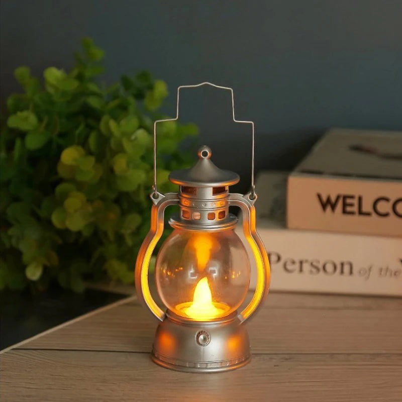 Retro Oil Lamp Halloween Decorative Led Small Home Party Lantern