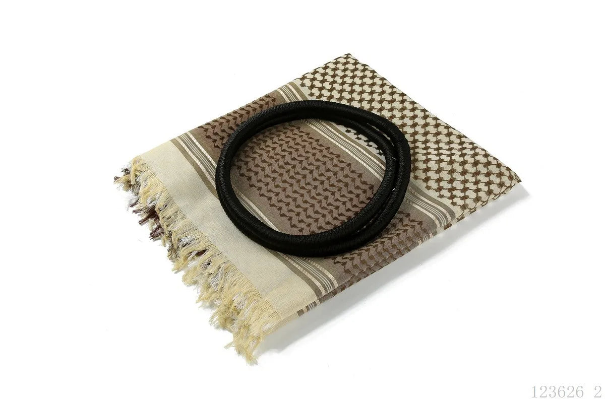 Men Muslim Head Scarf Saudi Arab Dubai Traditional Islamic Clothing Male Headscarf Hijab Plaid Turban Shemagh Gutra Prayer Wear