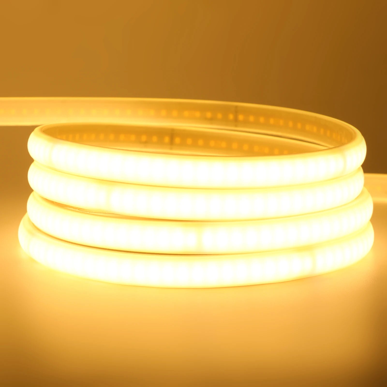 IP65 COB Self-adhesive Tape LED Neon Light Strips AC 230V RA90 Waterproof Outdoor Garden FOB Ribbon Lamp 2Pin Wire/EU Power Plug