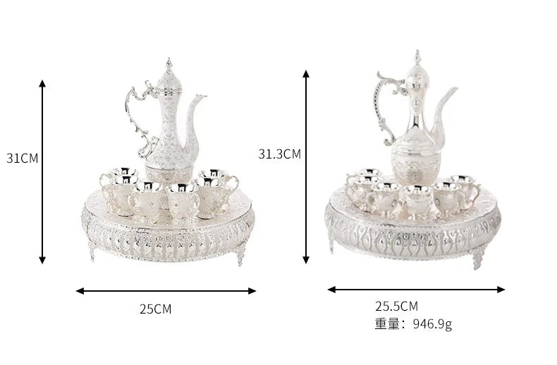 Luxury Ramadan Tea Cup Set with Tray – Wholesale Islamic Gift