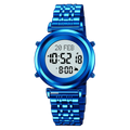 Muslim Azan Digital Watch Mens Back Light Waterproof Steel Hijri Islamic Wristwatch Prayer Qibla Compass Alarm Clock
