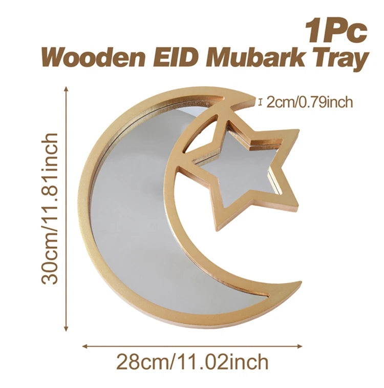 Ramadan Decoration Candy Snacks Tray EID Mubarak Decoration 2026 For Home Ramadan Kareem Islamic Muslim Party Eid Al Adha Gifts