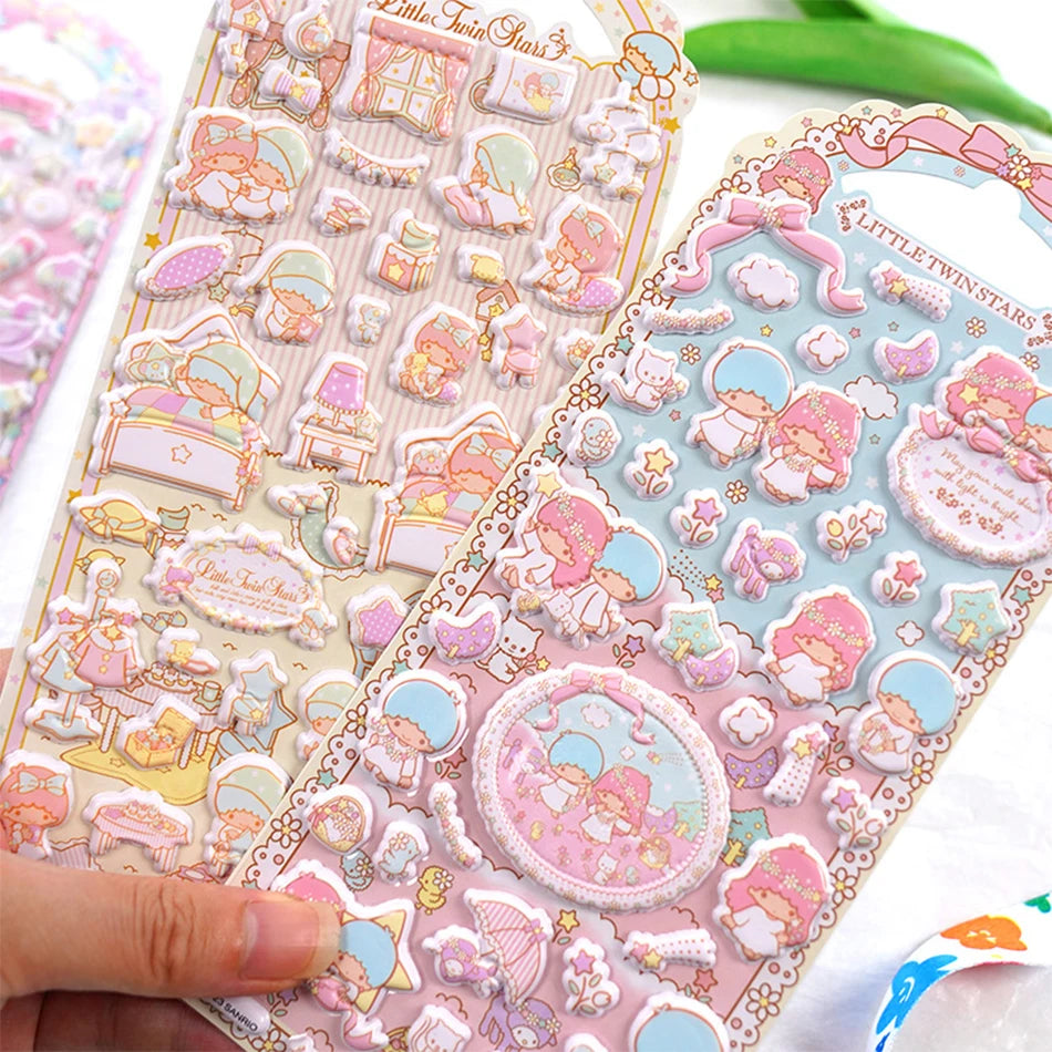 3D Gemini 3D Stickers Handmade Puzzle Cartoon Decorative Stickers Mobile Phone Stickers Festival Gifts