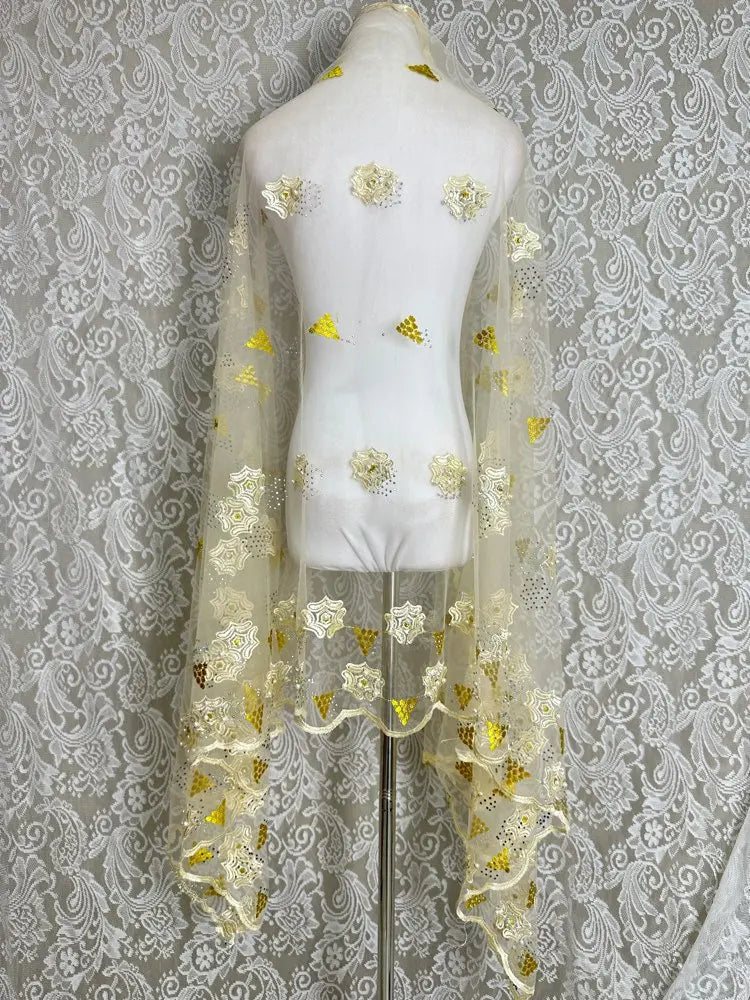 3D Stone New Dubai Scarf For Muslim Women African voile stone big Hijab Islam Hijab Pashmina Turban Headscarf Embroidery Shawls