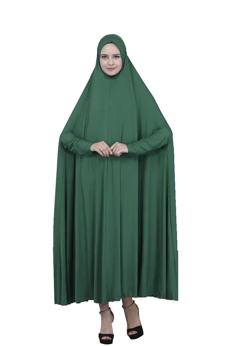 Eid Ramadan Abaya for Muslim Women Overhead Khimar Prayer Dress, Modest Islamic Caftan Arabic Robe Kaftan