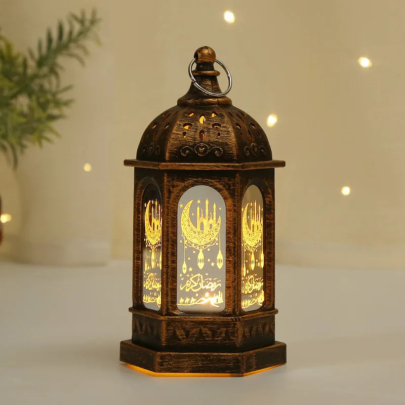 Ramadan Decoration 2026 LED Star Moon Candlestick Lamp Islamic Muslim Eid Mubarak for Ramadan Kareem Home Decor Lamp Party Gifts