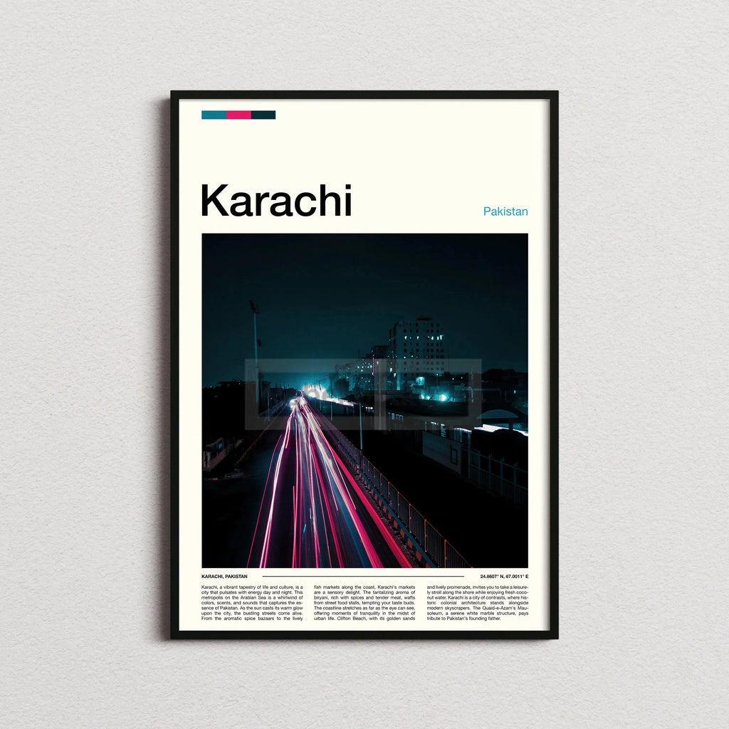 Canvas Painting Wall Art Pictures Asia Pakistan Travel Posters Lahore Karachi City Landscape Prints Home Room Modern Decor Gift