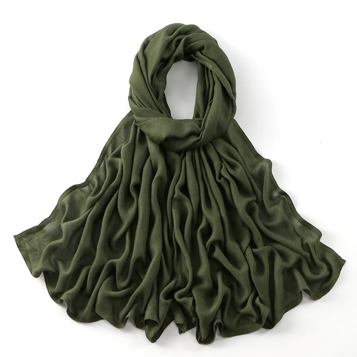Cotton Rayon Modal Muslim Hijabs For Women Scarf Thin Plain Shawls Femme Musulman Soft Headscarf Islam Turban Headband 185*75CM