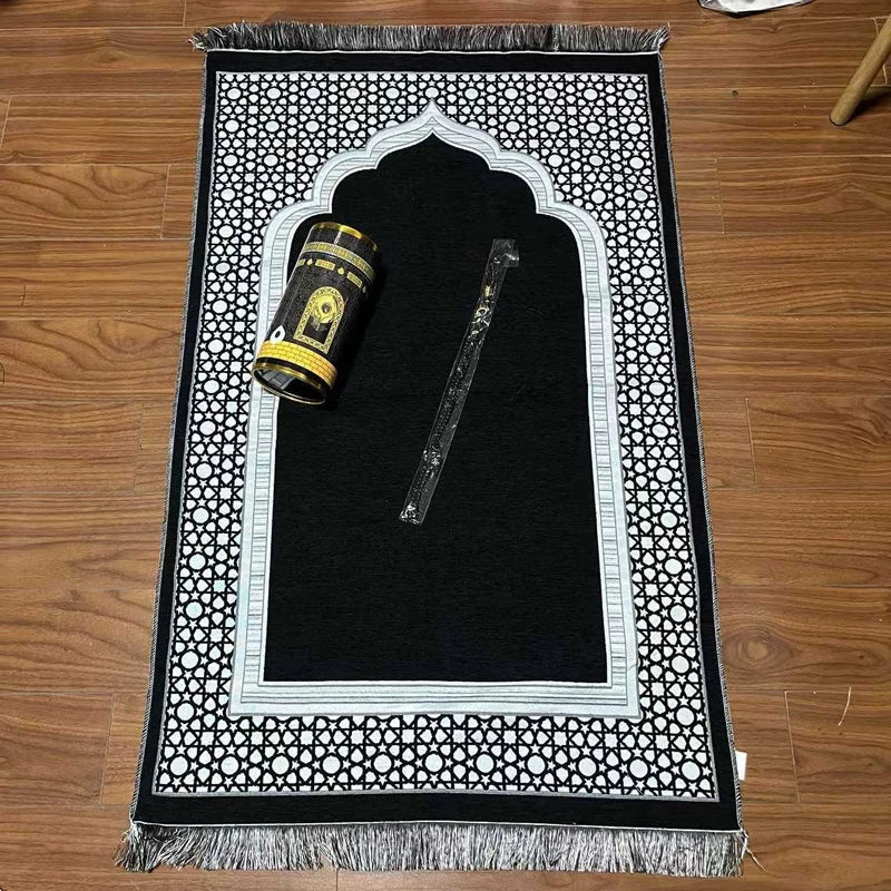 110x70cm Prayer Mat Set Prayer Rug Islamic Muslim Travel Worship Blanket Outdoor Portable Muslim Pray Mat Ramadan Gifts2025