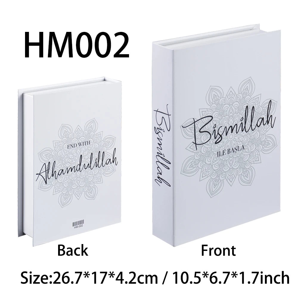Islamic Luxury Fake Books Decorative Storage Box for Home