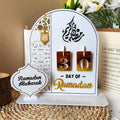 Acrylic Ramadan Countdown Calendar with Base Mubarak Islam Advent Gifts Ramadan Home Desktop Decora Countdown Numbers Calendar