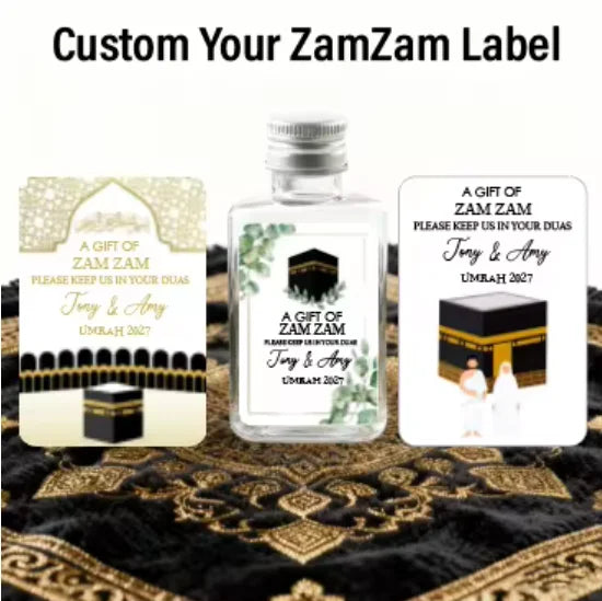 Zamzam Water Plastic Bottle – Refillable Gift for Islamic Celebrations
