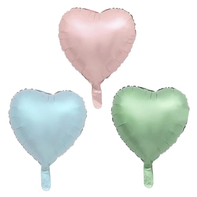10/5/3Pcs Cream Heart Foil Balloons 18inch Multi Pink Beige Heart Helium Balloons for Wedding Birthday Party Decorations Globos