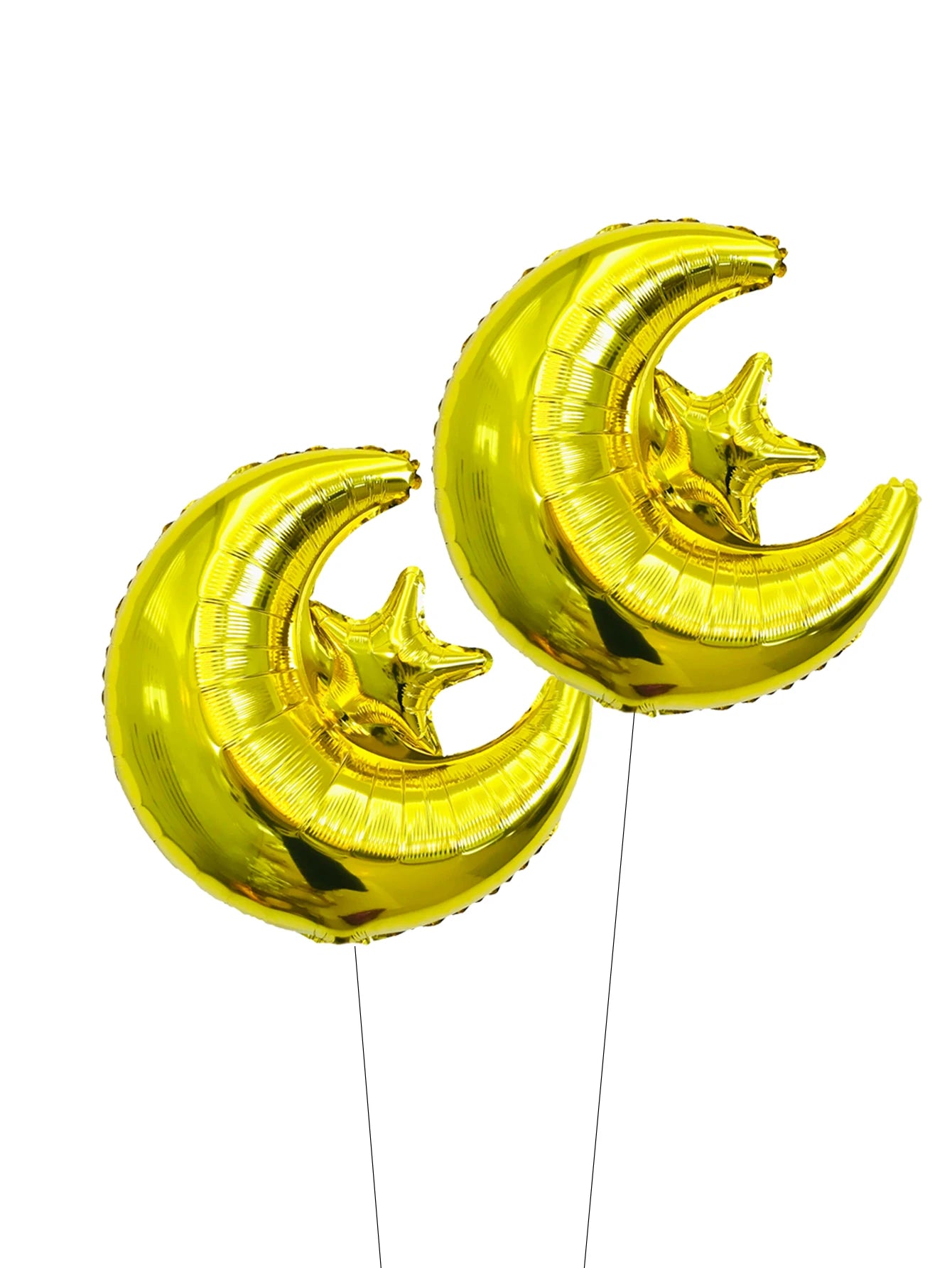 2pcs Ramadan Star Moon Balloons Ramadan kareem decor Eid Mubarak Decorations Eid al-Fitr Eid Al Adha