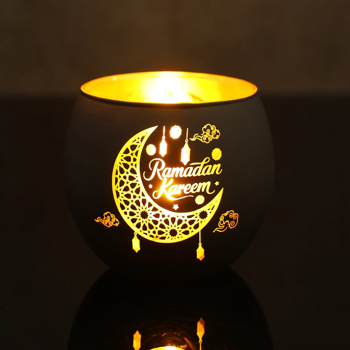 Ramadan Kareem Candle Holders Ramadan Decorations for Home 2026 Eid Al-Fitr Gifts Islamic Muslim Eid Al Adha Party Supplies
