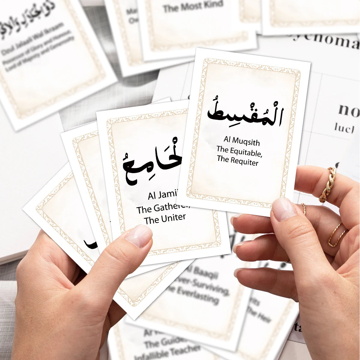 Allah Sunday 99pcs Names Of Allah With Meaning Cards For Sunday School English Arab ...