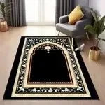 Authentic Ethnic Muslim Prayer Rug Living Room Decor Anti-Slip Carpets Bedroom Soft Rug Entrance Doormat Cultural Muslim Carpet