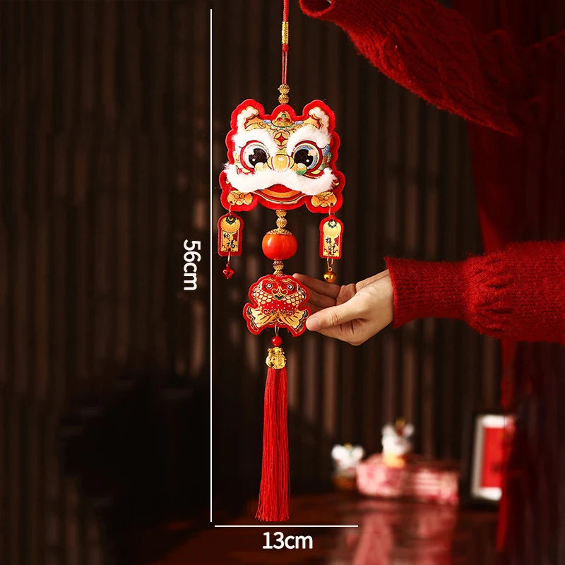 Chinese New Year 2025 Decorations Chinese Spring Festival Hanging Pendant Door Wall Ornament Traditional Chinese Room Decoration
