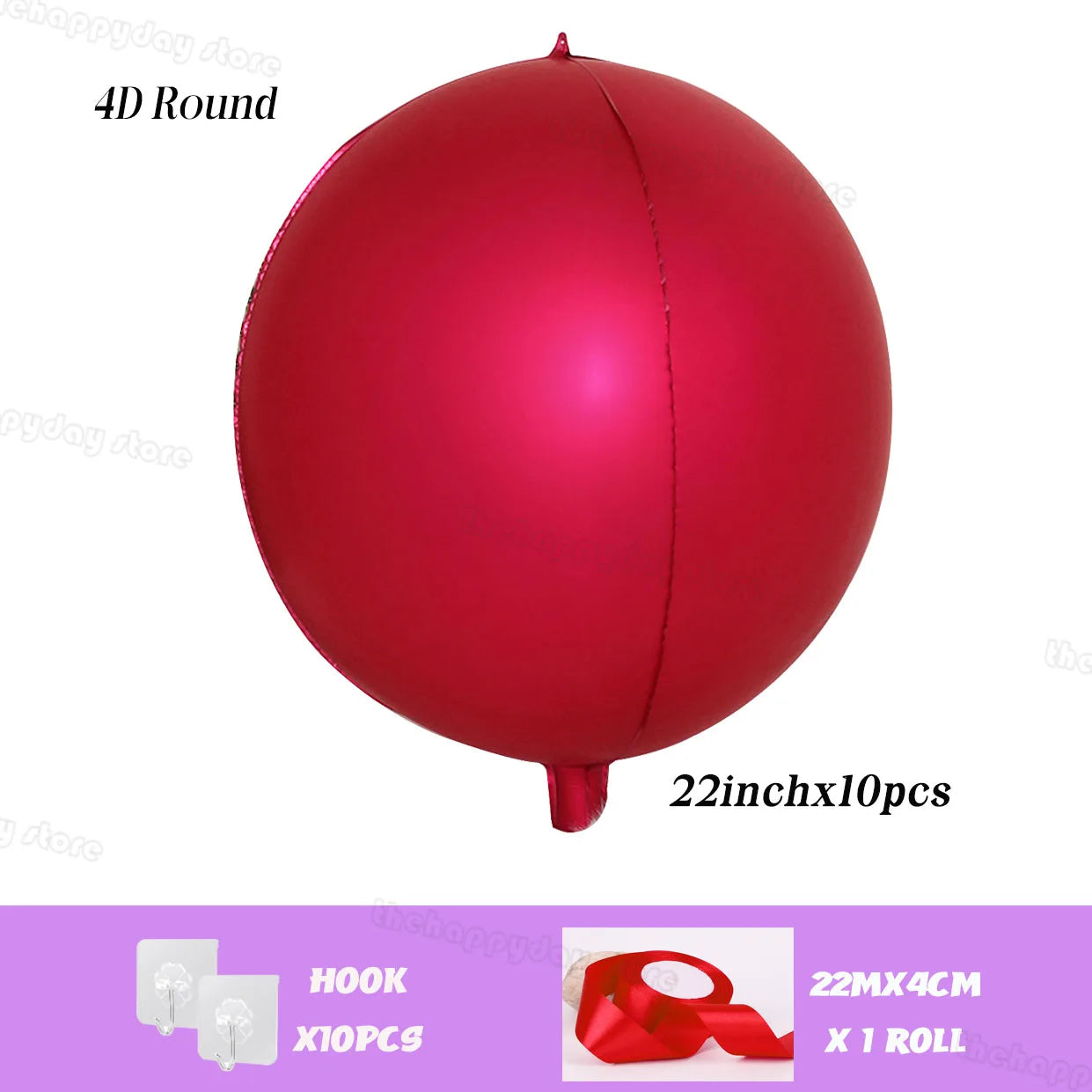 20/10Pcs Hanging 4D Round Foil Balloons 22in Dark Green 4D Round Balloon for Wedding Birthday Xmas Party Helium Air Globos Decor