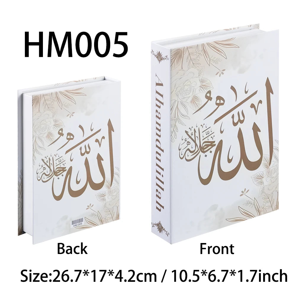 Islamic Luxury Fake Books Decorative Storage Box for Home