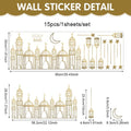 Eid Window Stickers Ramadan Decoration Eid Mubarak Decor for Home 2026 Ramadan Kareem Islam Muslim Party Supplies Eid Al-fitr