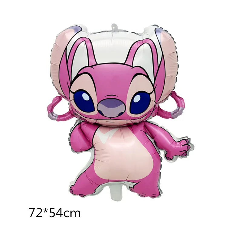 1set Disney 123Pcs Lilo & Stitch Theme Happy Birthday Latex Balloon Set Family Birthday Party Decoration Latex Balloon