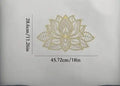 Ramadan&Eid Special Flower of Life Metal Wall Art for Bedroom and Living Room Decor,Lotus Design as Accent Piece Above Couch