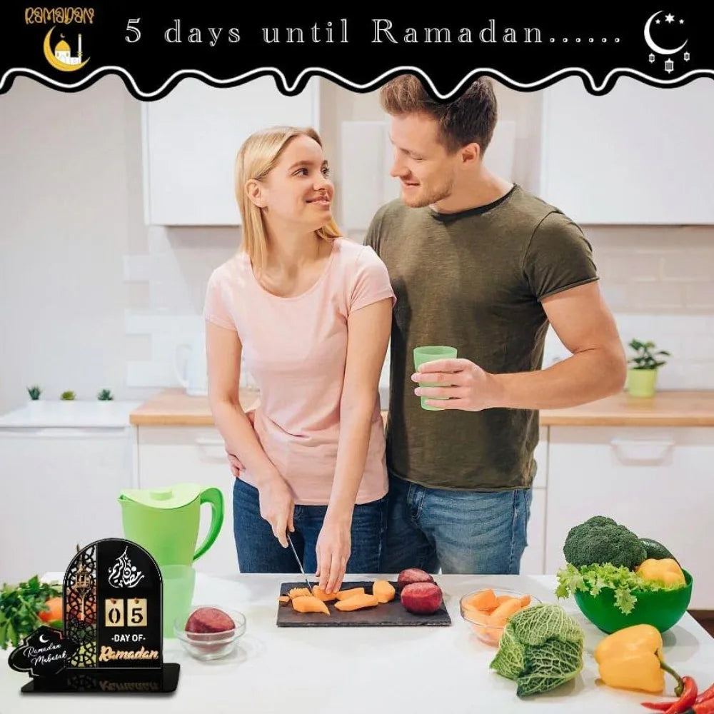 Ramadan Advent Calendar 30 Days Eid Mubarak DIY Countdown Calendars Eid Decorations for Ramadan Parties Islam Muslim Decor
