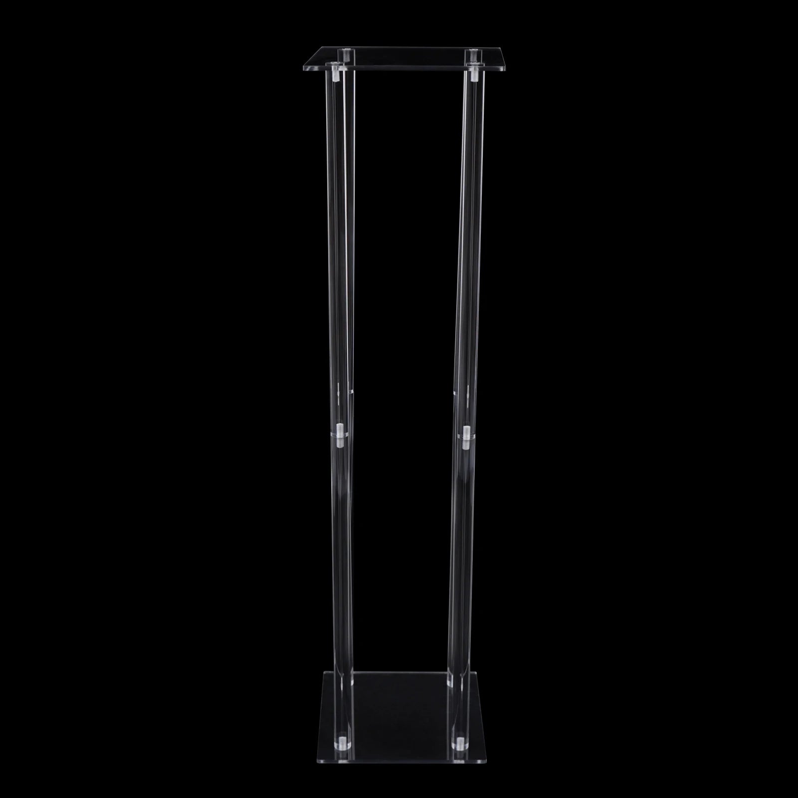 10x Rectangle Acrylic Vases Wedding Centerpiece Flower Stand Pedestal Clear Column For Birthday Party Home Decor 31.5 Inch