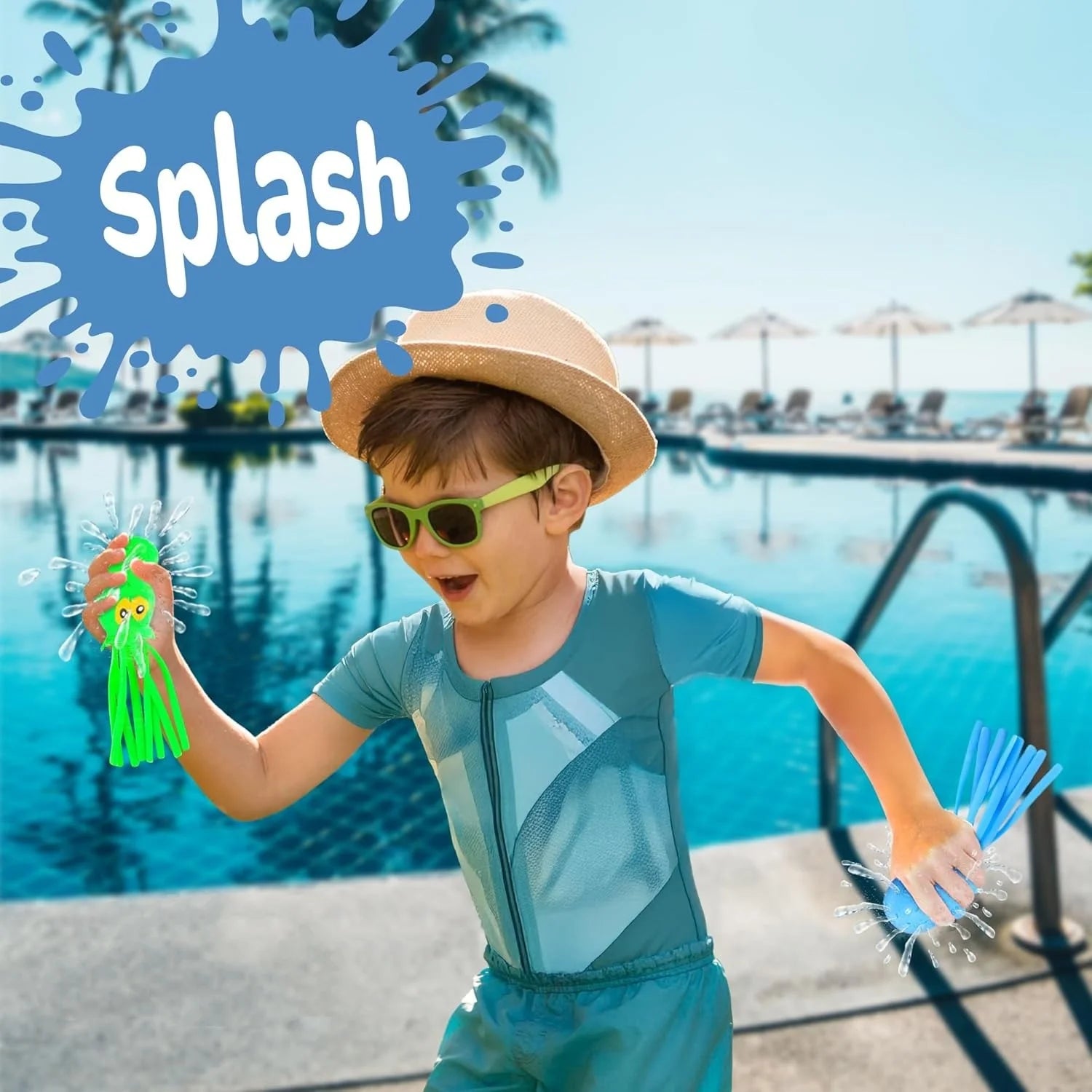 Octopus Water Balls Pool Toys for Kids Sensory Octopus Water Bomb Splash Balls Toddler Bath Toy Swimming Pool Floating Swim Toys