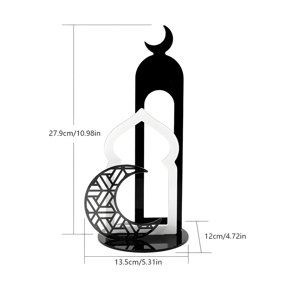 Eid al-Fitr Acrylic Ornament Eid Mubarak Home party Decoration Islamic Muslim Party Supplies Hollow out fasting decor gift 2026