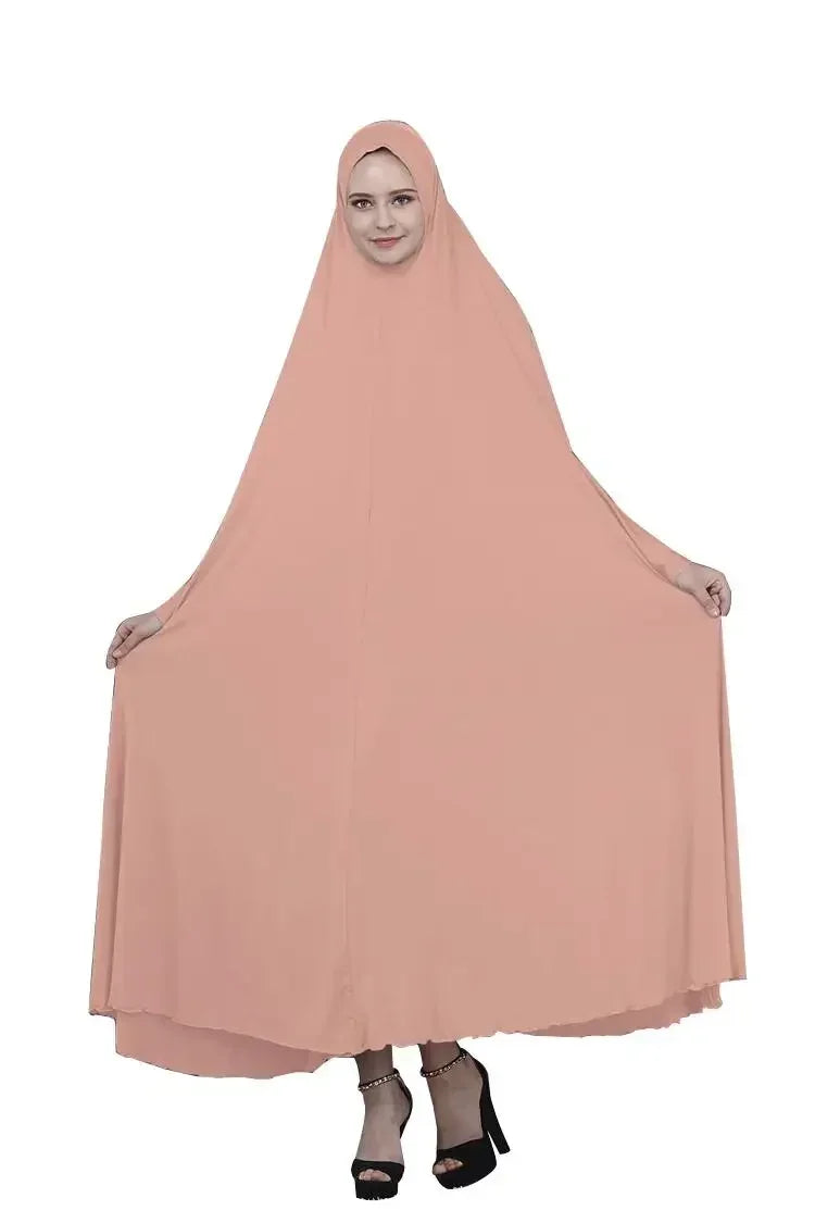 Eid Ramadan Abaya for Muslim Women Overhead Khimar Prayer Dress, Modest Islamic Caftan Arabic Robe Kaftan
