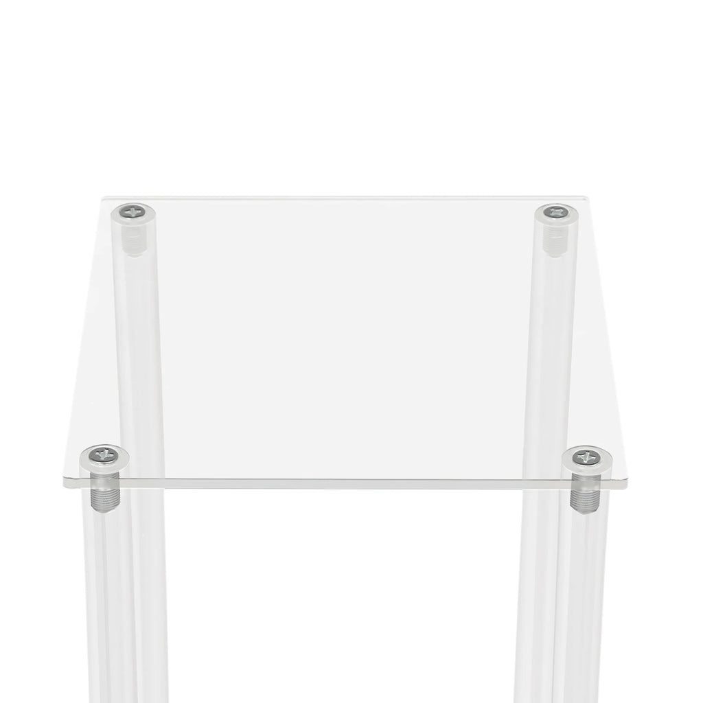 10Pcs Acrylic Vase Wedding Flower Stands Set 60cm Height Clear Column Rack Geometric Display Stand for Home Party Wedding Decor