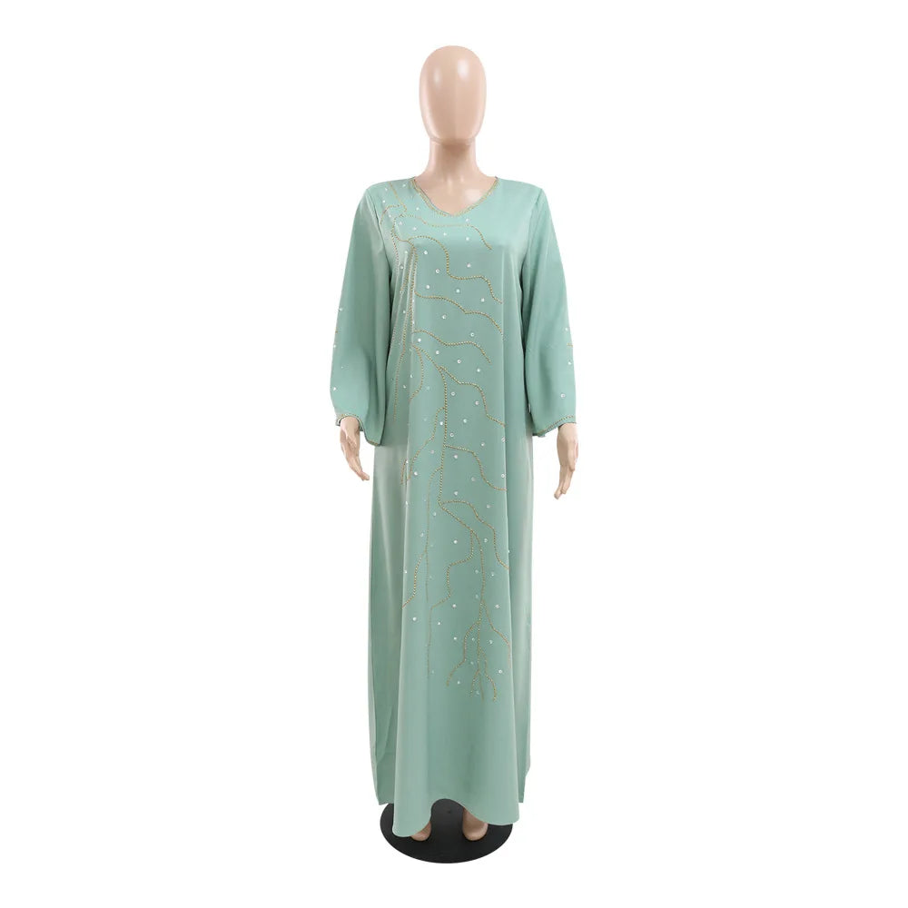 Caftan Eid Elegant Muslim Women Dress Ramadan Party Dubai Abaya Turkey Islam Long Evening Dresses Musulmane Elegant Vestidos