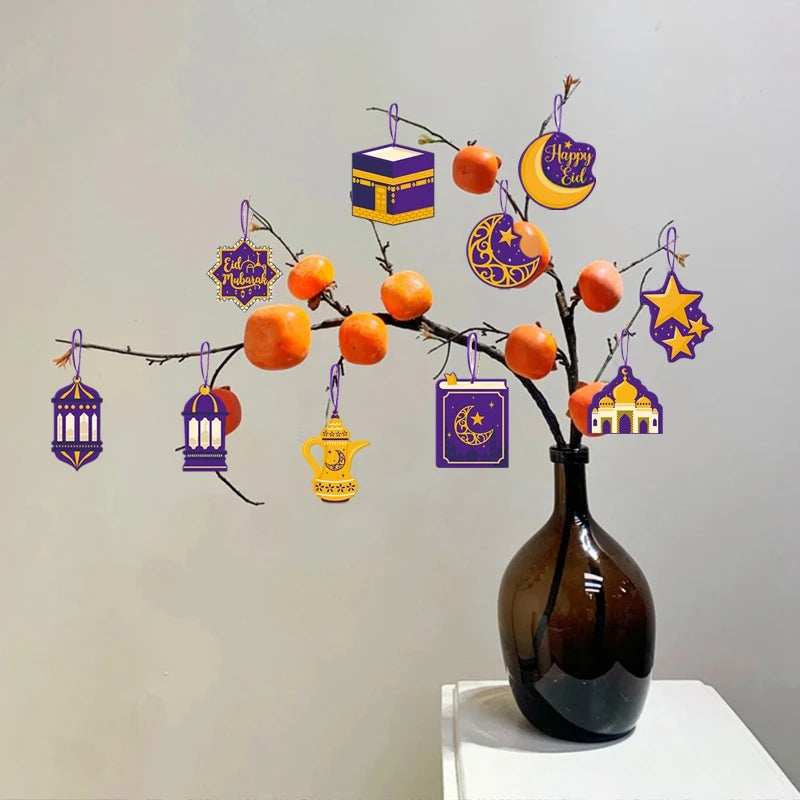 2026 Eid Mubarak Pulling Flag Ramadan Hanging Pendants Decoration  Middle East Festival Party Islamic Muslims Decor Ornaments