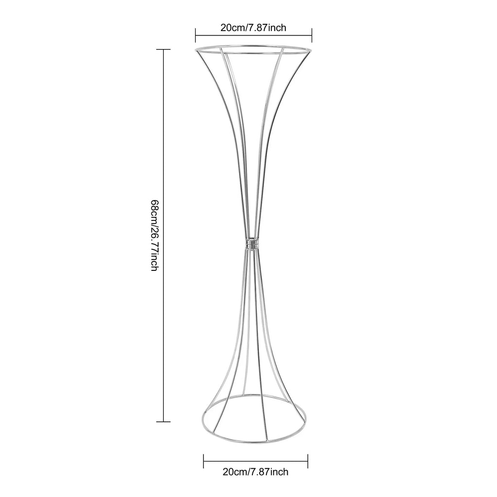 6PCS Wedding Flower Stand 2kg Load-bearing Capacity Artificial Flower Display Rack Flower Stand for Weddings Party