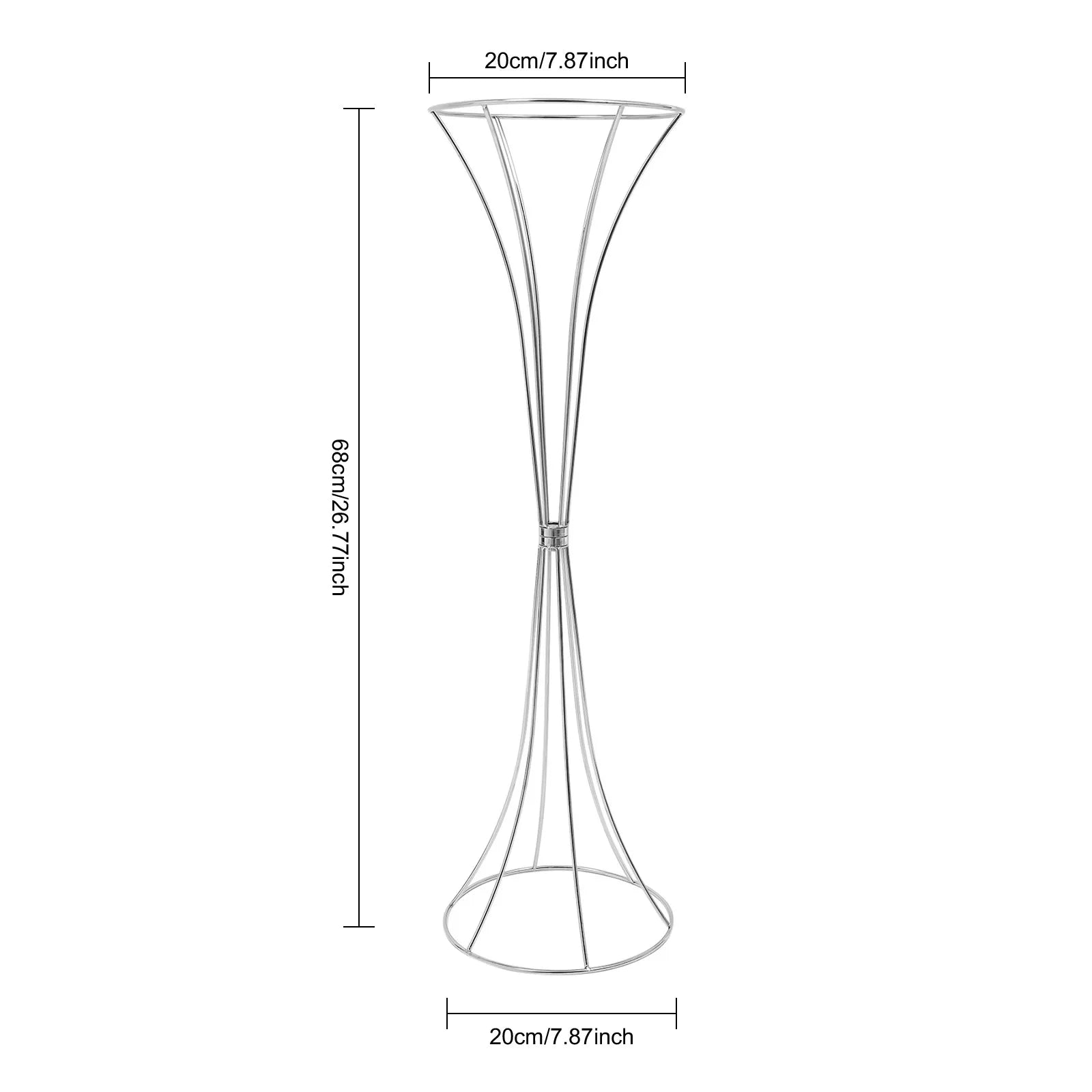 6PCS Wedding Flower Stand 2kg Load-bearing Capacity Artificial Flower Display Rack Flower Stand for Weddings Party