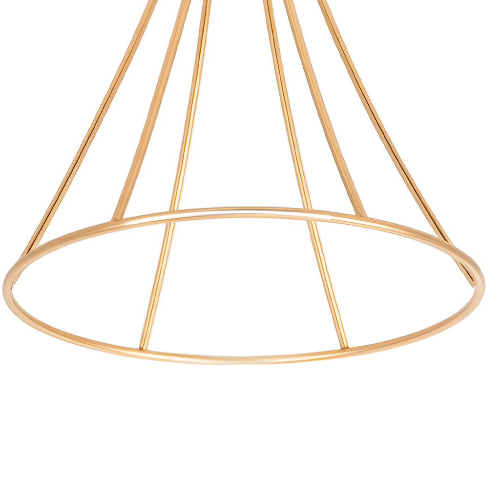 3PCS Hourglass-Shaped Golden Vase, Metal Wedding Centerpieces Vase, Flower Road Lead Stand for Table Wedding Party Banquet